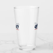 45 47 Classics Navy und rotes Pint-Glas Glas (Rechts)