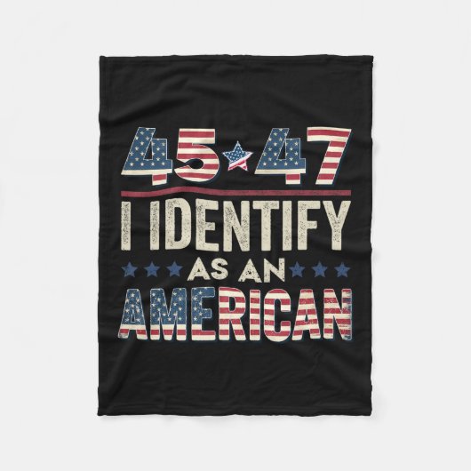 45 47 Ich bezeichne ihn als amerikanischen Präside Fleecedecke (Vorderseite)