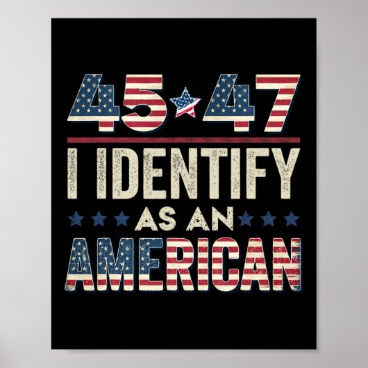 45 47 Ich bezeichne ihn als amerikanischen Präside Poster (Vorne)
