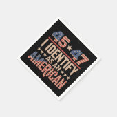 45 47 Ich bezeichne mich als amerikanischen Trump- Serviette (Ecke)