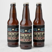 45 47 Ich identifiziere mich als amerikanische Fla Bierflaschenetikett (Flaschen)