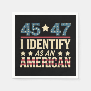 45 47 Ich identifiziere mich als amerikanische Fla Serviette