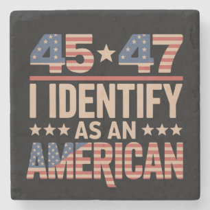 45 47 Ich identifiziere mich als amerikanischer Tr Steinuntersetzer