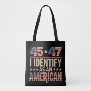 45 47 Ich identifiziere mich als amerikanischer Tr Tasche