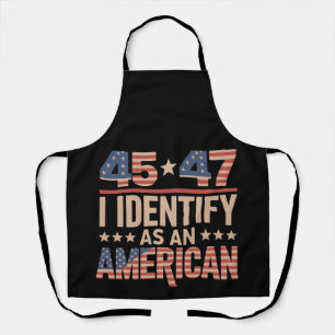 45 47 Ich identifiziere mich als ein amerikanische Schürze