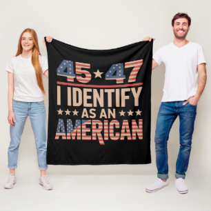 45 47 Ich identifiziere mich als Trump Präsident A Fleecedecke
