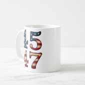 45-47 Präsident Trump Kaffeetasse (Vorderseite Links)
