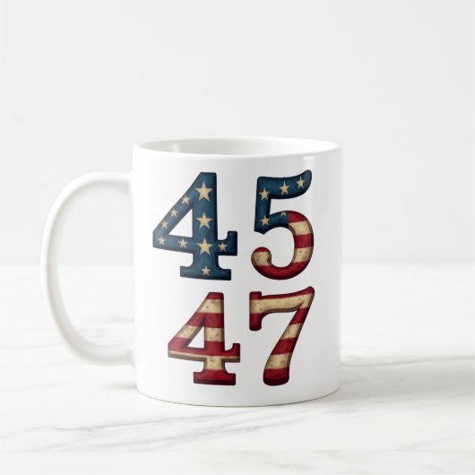 45-47 Präsident Trump Kaffeetasse (Links)