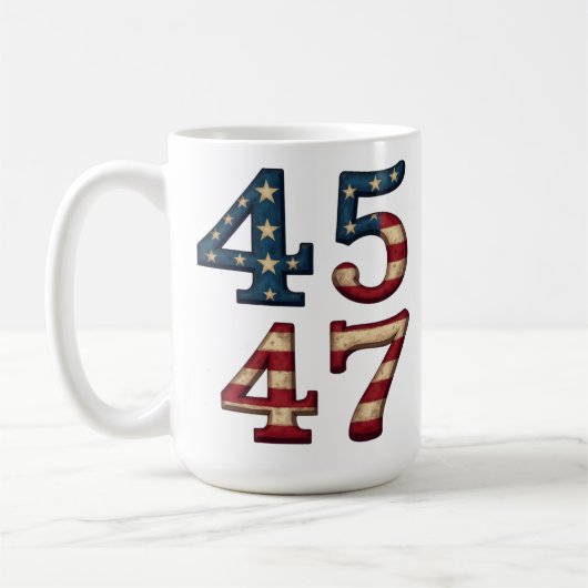 45-47 Präsident Trump Kaffeetasse (Links)