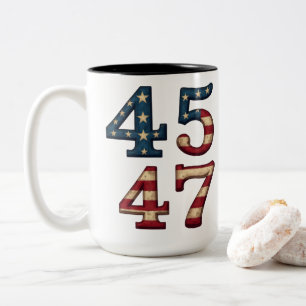 45-47 Präsident Trump Zweifarbige Tasse