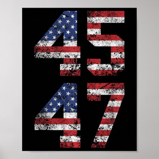 45 47 Trump 2024 Tank Top Poster (Vorne)