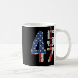 45 47 Trump 2025 American Flag (auf der Rückseite) Kaffeetasse