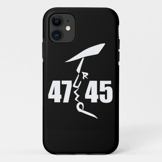 45 47 Trump Case-Mate iPhone Hülle (Rückseite)