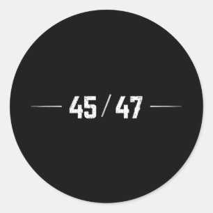 45 47 Trump Daddys Zuhause Usa Flag American Bac Runder Aufkleber