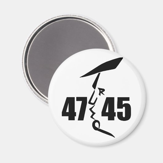 45 47 Trump Magnet (Vorderseite/Rückseite)