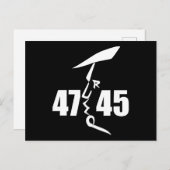 45 47 Trump Postkarte (Vorne/Hinten)