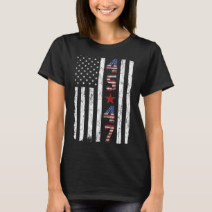 45 47 Trump Präsident Amtseinführung USA Retro Tru T-Shirt