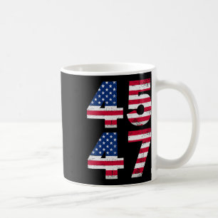 45 47 Trump Präsident Vintage USA Amerikanische Fl Kaffeetasse