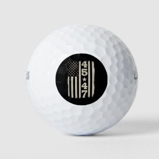 45 47 Trump Vintag USA Flag 47. Präsident Golfball