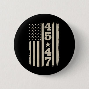 45 47 Trump Vintage USA Flagge 47. Präsident Button