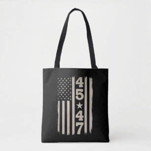 45 47 Trump Vintage USA Flagge 47. Präsident Tasche