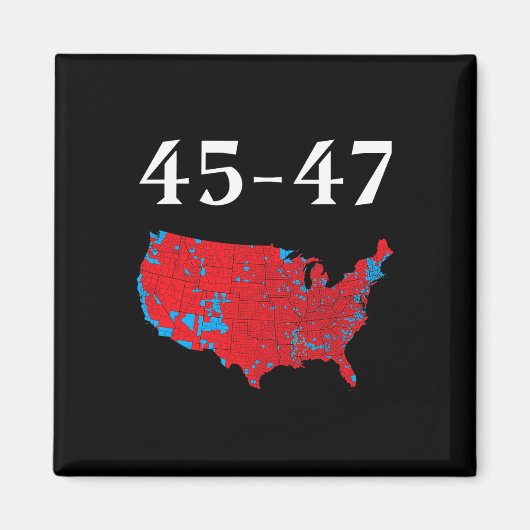 45 47 Trump Wahlplan 2024 Magnet (Vorne)