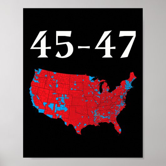 45 47 Trump Wahlplan 2024 Poster (Vorne)