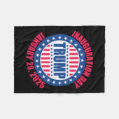 45 47 USA 47. Präsident Donald Trump Einweihung Fleecedecke (Vorderseite (Horizontal))