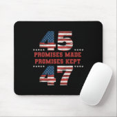 45 47 Versprechen Behalten Präsident Trump Mousepad (Mit Mouse)
