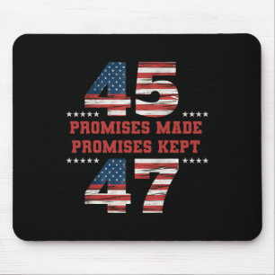 45 47 Versprechen Behalten Präsident Trump Mousepad