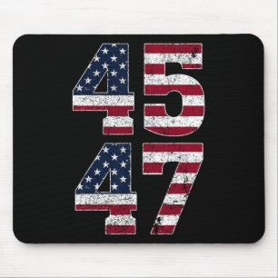45 47 Wir, die Menschen 2024 stehen mit amerikanis Mousepad