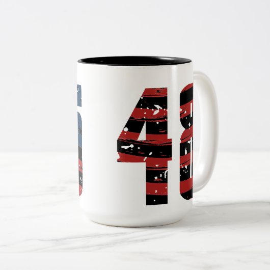 45 48 Flag-Tasse Zweifarbige Tasse (VorderseiteRechts)
