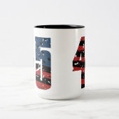 45 48 Flag-Tasse Zweifarbige Tasse (Mittel)