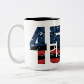 45 48 Flag-Tasse Zweifarbige Tasse (Links)