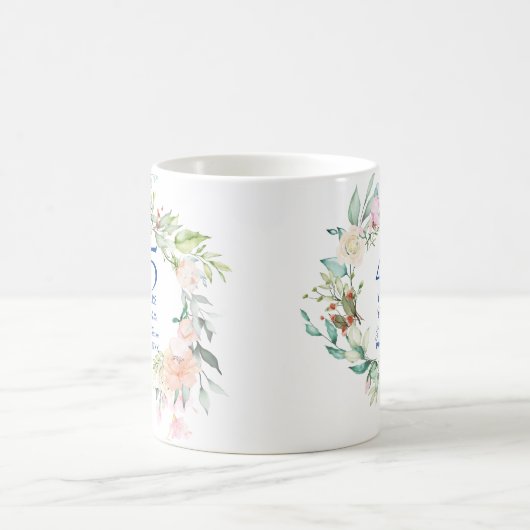 45. 65. Hochzeitstag Land Blumenkohl Kaffeetasse (Mittel)