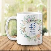 45. 65. Hochzeitstag Land Blumenkohl Kaffeetasse