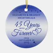 45. 65. JAHRE DES JAHRES IN DAS Foto Keramik Ornament (Vorne)