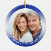 45. 65. JAHRE DES JAHRES IN DAS Foto Keramik Ornament (Hinten)