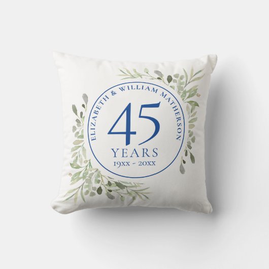 45. 65. Jubiläum Foto Wasserfarbenwelt Kissen (Vorderseite)
