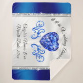 45., 65. Personalisierte Geschenke für Hochzeiten Sherpadecke (Vorderseite)