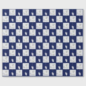 45./65. Saphir-Hochzeitstag Geschenkpapier (Flach)