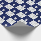 45./65. Saphir-Hochzeitstag Geschenkpapier (Ecke)