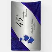 45./65. Saphire Silver Anniversary Design Banner (Vertikal)