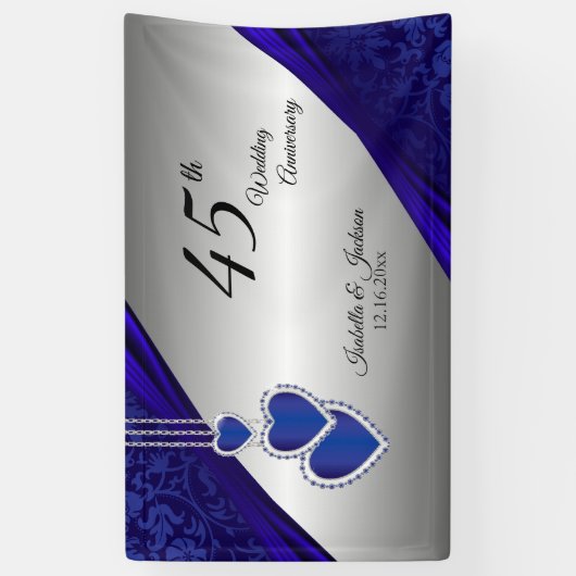 45./65. Saphire Silver Anniversary Design Banner (Vertikal)
