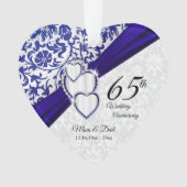 45./65. Saphire Wedding Anniversary Keepake Ornament (Vorderseite)