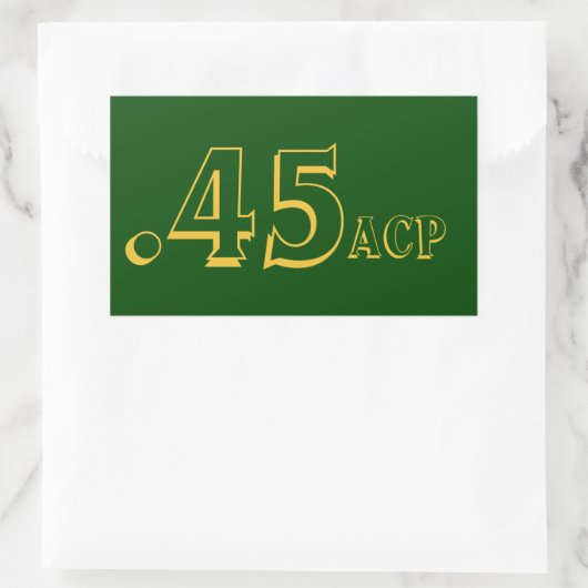 .45 Acp Ammo Aufkleber (Tasche)