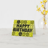 45 Datensatz Geburtskarte einfügen Karte (Gelbe Blume)