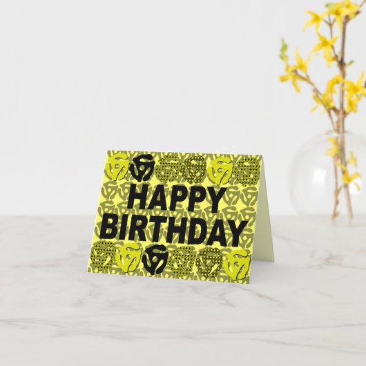 45 Datensatz Geburtskarte einfügen Karte (Gelbe Blume)