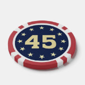 "45" EMBLEM DESIGN POKER CHIPS (Einzeln)