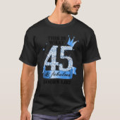 45 & Fabulous I Blue White Party Group Candid Phot T-Shirt (Vorderseite)